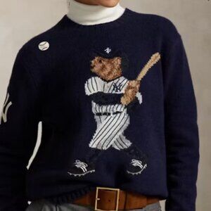 Polo Ralph Lauren MLB Collaboration Unisex Navy Blue Sweater